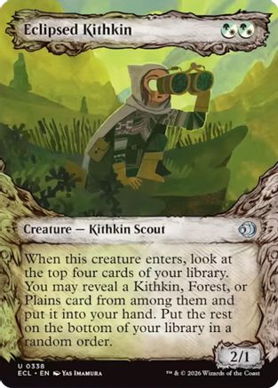 Image of Eclipsed Kithkin (Showcase) (ECL-338) - Lorwyn Eclipsed Foil