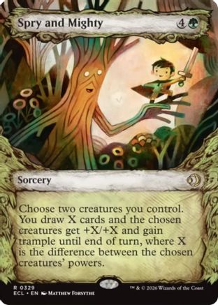 Image of Spry and Mighty (Showcase) (ECL-329) - Lorwyn Eclipsed