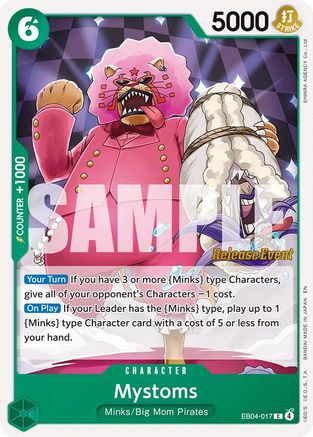Image of Mystoms (EB04-017) - The Azure Sea's Seven Release Event Cards