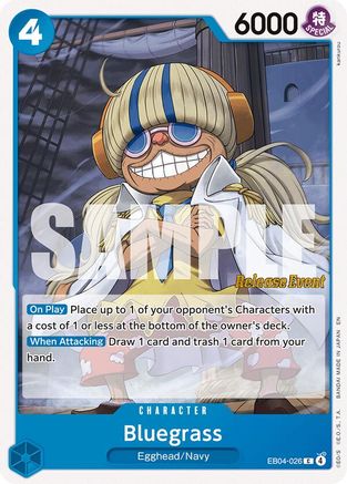 Image of Bluegrass (EB04-026) - The Azure Sea's Seven Release Event Cards