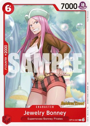 Image of Jewelry Bonney (OP14-007) - The Azure Sea's Seven Release Event Cards
