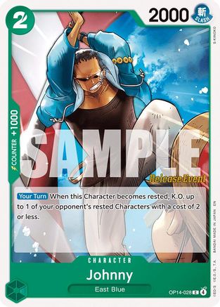 Image of Johnny (OP14-028) - The Azure Sea's Seven Release Event Cards