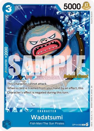 Image of Wadatsumi (OP14-056) - The Azure Sea's Seven Release Event Cards