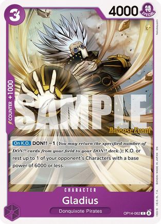 Image of Gladius (OP14-062) - The Azure Sea's Seven Release Event Cards