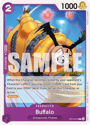 Image of Buffalo (OP14-070) - The Azure Sea's Seven Release Event Cards