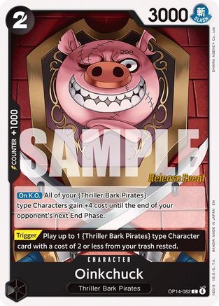 Image of Oinkchuck (OP14-082) - The Azure Sea's Seven Release Event Cards