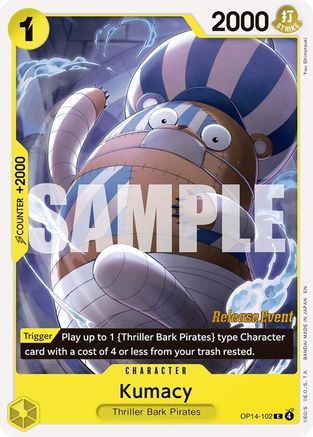 Image of Kumacy (OP14-102) - The Azure Sea's Seven Release Event Cards