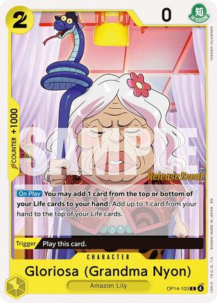 Image of Gloriosa (Grandma Nyon) (OP14-103) - The Azure Sea's Seven Release Event Cards