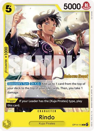 Image of Rindo (OP14-115) - The Azure Sea's Seven Release Event Cards