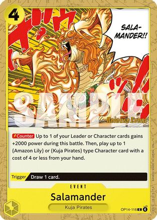 Image of Salamander (OP14-116) - The Azure Sea's Seven Release Event Cards
