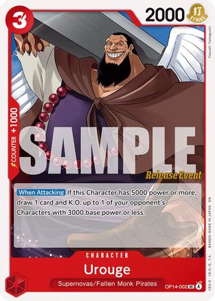 Image of Urouge (OP14-002) - The Azure Sea's Seven Release Event Cards