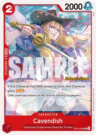 Image of Cavendish (OP14-004) - The Azure Sea's Seven Release Event Cards