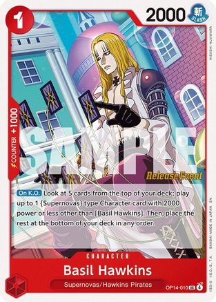 Image of Basil Hawkins (OP14-010) - The Azure Sea's Seven Release Event Cards