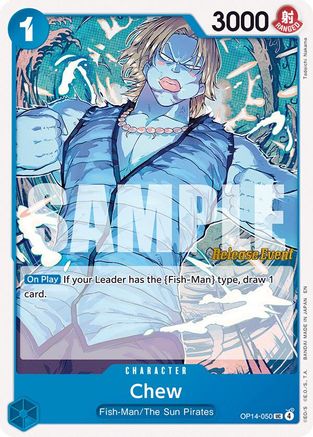 Image of Chew (OP14-050) - The Azure Sea's Seven Release Event Cards