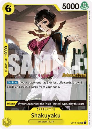 Image of Shakuyaku (OP14-107) - The Azure Sea's Seven Release Event Cards