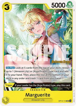 Image of Marguerite (OP14-113) - The Azure Sea's Seven Release Event Cards