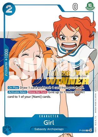 Image of Girl (OP14 Release Event Winner) (P-096) - One Piece Promotion Cards Foil