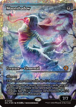 Image of Moonshadow (0396) (Showcase) (Fracture Foil) (ECL-396) - Lorwyn Eclipsed Foil