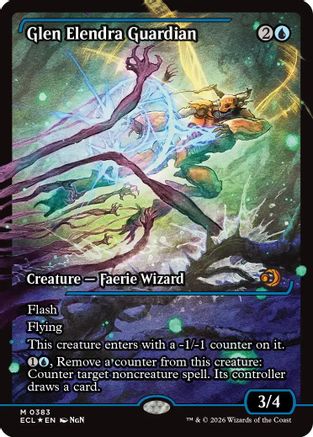 Image of Glen Elendra Guardian (0383) (Showcase) (ECL-383) - Lorwyn Eclipsed Foil