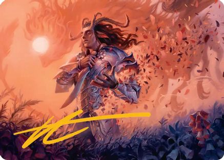 Image of Rhys, the Evermore Art Card (Gold-Stamped Signature) (ASECL-004) - Art Series: Lorwyn Eclipsed
