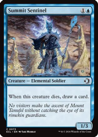 Image of Summit Sentinel (ECL-073) - Lorwyn Eclipsed Foil