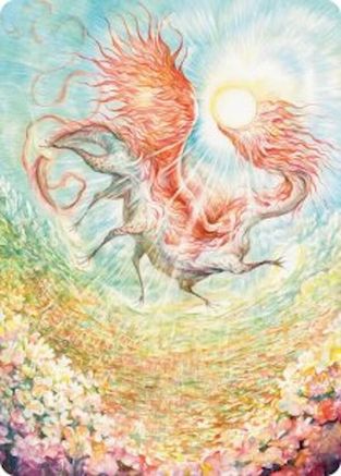 Image of Eirdu, Carrier of Dawn Art Card (ASECL-030) - Art Series: Lorwyn Eclipsed