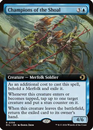 Image of Champions of the Shoal (Extended Art) (ECL-356) - Lorwyn Eclipsed Foil