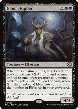 Image of Gloom Ripper (ECL-102) - Lorwyn Eclipsed Foil