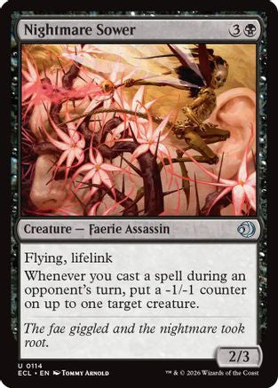 Image of Nightmare Sower (ECL-114) - Lorwyn Eclipsed Foil