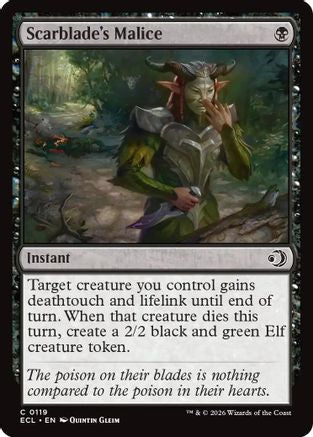 Image of Scarblade's Malice (ECL-119) - Lorwyn Eclipsed Foil