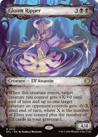 Image of Gloom Ripper (Showcase) (ECL-312) - Lorwyn Eclipsed Foil