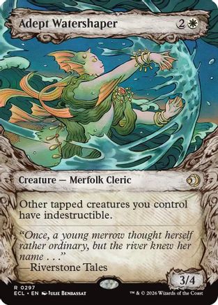 Image of Adept Watershaper (Showcase) (ECL-297) - Lorwyn Eclipsed