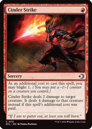 Image of Cinder Strike (ECL-131) - Lorwyn Eclipsed