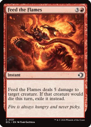 Image of Feed the Flames (ECL-137) - Lorwyn Eclipsed Foil