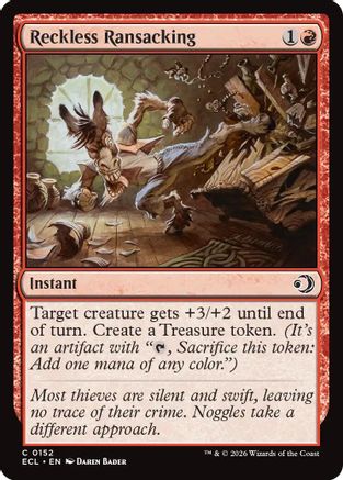 Image of Reckless Ransacking (ECL-152) - Lorwyn Eclipsed Foil