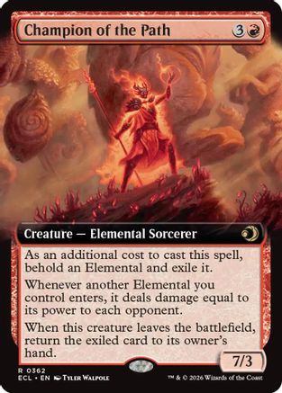Image of Champion of the Path (Extended Art) (ECL-362) - Lorwyn Eclipsed