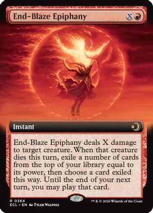 Image of End-Blaze Epiphany (Extended Art) (ECL-364) - Lorwyn Eclipsed Foil