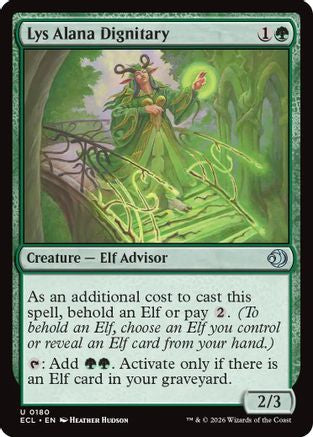 Image of Lys Alana Dignitary (ECL-180) - Lorwyn Eclipsed Foil