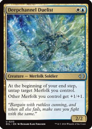 Image of Deepchannel Duelist (ECL-213) - Lorwyn Eclipsed Foil