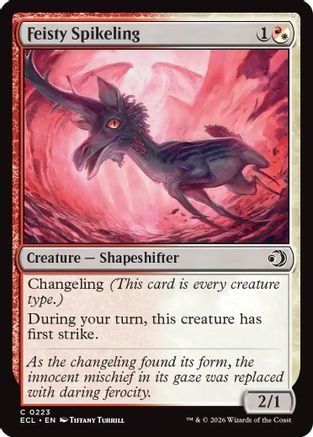 Image of Feisty Spikeling (ECL-223) - Lorwyn Eclipsed Foil