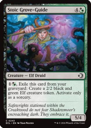 Image of Stoic Grove-Guide (ECL-243) - Lorwyn Eclipsed Foil