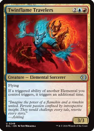 Image of Twinflame Travelers (ECL-248) - Lorwyn Eclipsed Foil