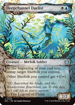 Image of Deepchannel Duelist (Showcase) (ECL-333) - Lorwyn Eclipsed Foil
