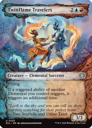 Image of Twinflame Travelers (Showcase) (ECL-345) - Lorwyn Eclipsed Foil
