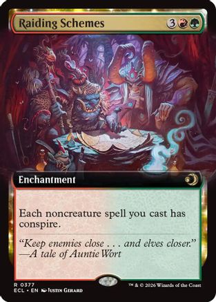Image of Raiding Schemes (Extended Art) (ECL-377) - Lorwyn Eclipsed Foil