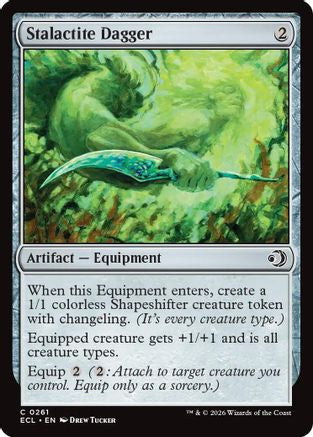 Image of Stalactite Dagger (ECL-261) - Lorwyn Eclipsed Foil