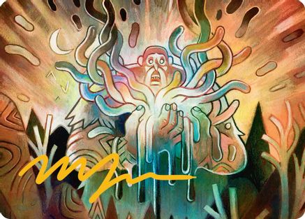 Image of Aurora Awakener Art Card (40/54) (Gold-Stamped Signature) (ASECL-040) - Art Series: Lorwyn Eclipsed