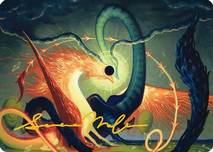 Image of Celestial Reunion Art Card (42/54) (Gold-Stamped Signature) (ASECL-042) - Art Series: Lorwyn Eclipsed