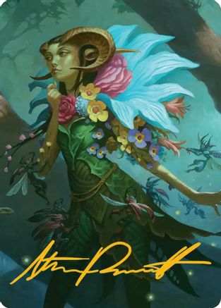 Image of Maralen, Fae Ascendant Art Card (Gold-Stamped Signature) (ASECL-024) - Art Series: Lorwyn Eclipsed