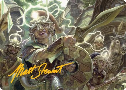 Image of Thoughtweft Lieutenant Art Card (Gold-Stamped Signature) (ASECL-026) - Art Series: Lorwyn Eclipsed